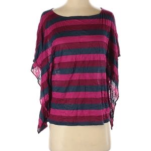 Talbots  big stripes kaftan blouse sz smll beachy spring summer